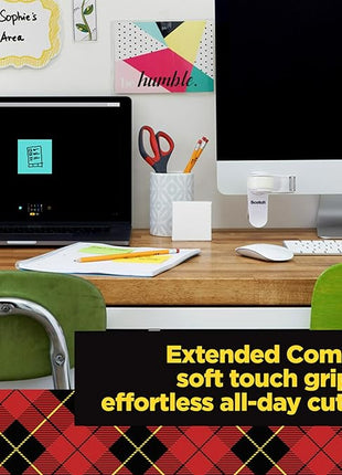 Scotch Brand Precision Ultra Edge Scissors, Left- or Right-Handed, 8 Inch, 3-Pack