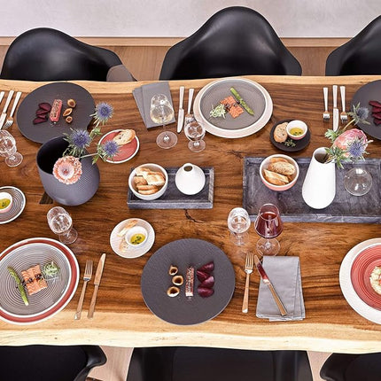 Villeroy & Boch Manufacture Rock Blanc Bread & Butter Plate, 6.25 in, White (Pack of 3)