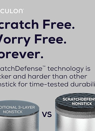 Circulon A1 Series with ScratchDefense Technology Nonstick Induction Frying Pan/Skillet, 12 Inch, Graphite