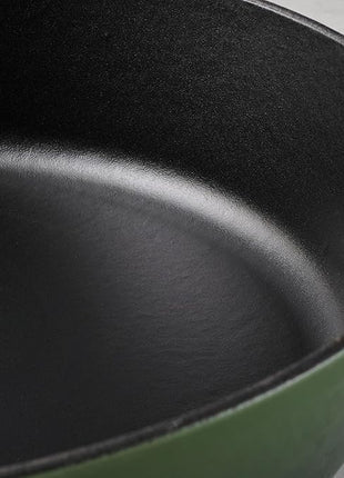 Tramontina Bestow Enameled Cast Iron Skillet with Lid, 12-inch Frying Pan, Cactus with Gold Knob