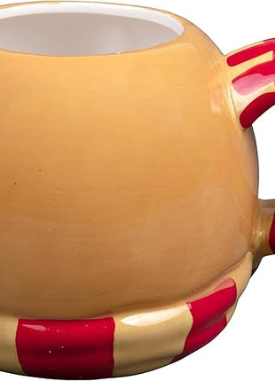 Harry Potter Hermione Granger Coffee Mug, 24 oz - Cute Chibi Design with Gryffindor Scarf Handle - Officially Licensed - Book & Movie Gift for Kids, Teens, Adults