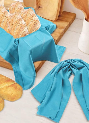Urban Villa Kitchen Towels Premium Quality 100% Cotton Solid Kitchen Towels Set of 6 Ultra Soft Size 20X30 Inches Teal Color Kitchen Towel Highly Absorbent KitchenTowels