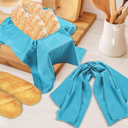 Urban Villa Kitchen Towels Premium Quality 100% Cotton Solid Kitchen Towels Set of 6 Ultra Soft Size 20X30 Inches Teal Color Kitchen Towel Highly Absorbent KitchenTowels