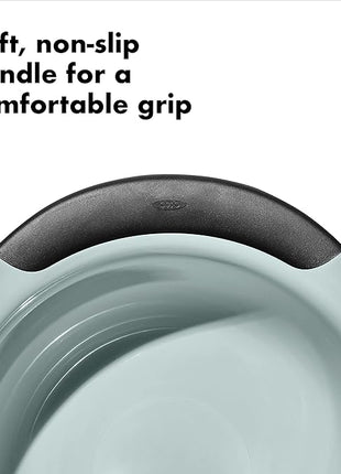 OXO Good Grips 3-Piece Plastic Mixing Bowl Set - Cadet Blue, Tower Gray, Jade, Small, Medium, Large