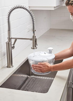 Cuisinart Large Salad Spinner- Wash, Spin & Dry Salad Greens, Fruits & Vegetables, 5qt, CTG-00-SASW White