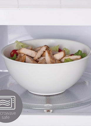 COOK WITH COLOR Mixing Bowls with Lids - 12 Piece Plastic Nesting Bowls Set includes 6 Prep Bowls and 6 Lids, Microwave Safe Mixing Bowl Set (Sage)