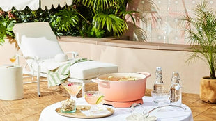 Le Creuset Enameled Cast Iron Signature Round Dutch Oven, 7.25 qt., Peche