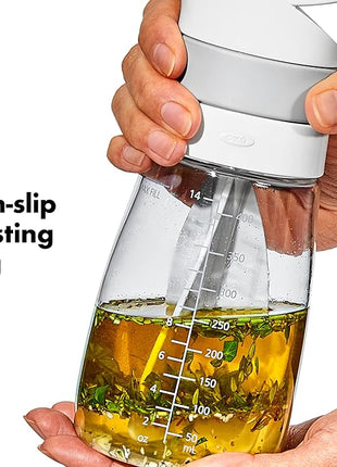 OXO Good Grips Twist & Pour Salad Dressing Mixer, Gray