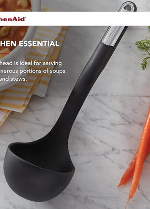 KitchenAid Silicone Ladle, Black