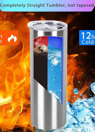 30 Oz Straight Skinny Tumbler Set, Stainless Steel Slim Skinny Travel Tumbler Bulk, Birthday Diy Gift For Women Friends Sisters, 4 Pack, Silver