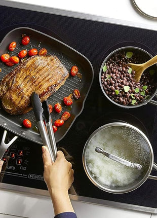 KitchenAid Hard Anodized Induction Nonstick Cookware Pots and Pans Set, 10 Piece, Matte Black