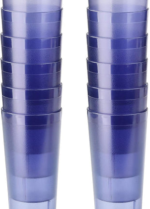 New Star Foodservice | Restaurant-Grade Beverage Tumblers (Blue (Set of 12), 20 oz)