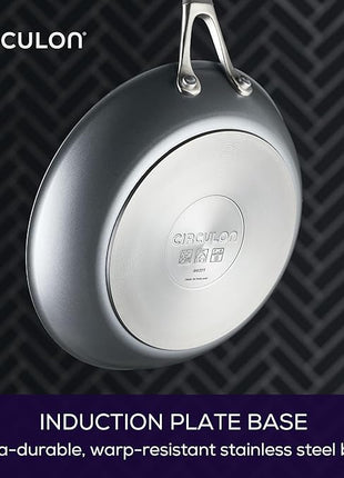 Circulon A1 Series with ScratchDefense Technology Nonstick Induction Frying Pans/Skillet Set, 8.5 Inch and 10 Inch - Graphite, Skillet Set (8.5" & 10")