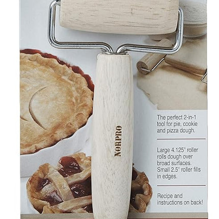 Norpro Wood Pastry/Pizza Roller 4in/10cm