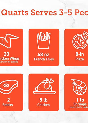 COSORI 12-in-1 Air Fryer 5.8QT, Toast, Bake, Nutrition Facts for 100+ In-App Recipes, AdaptIQ Tech Fast Cook, for Main & Side Dishes, Snacks, Leftovers, Detachable Square Basket, Dishwasher Safe