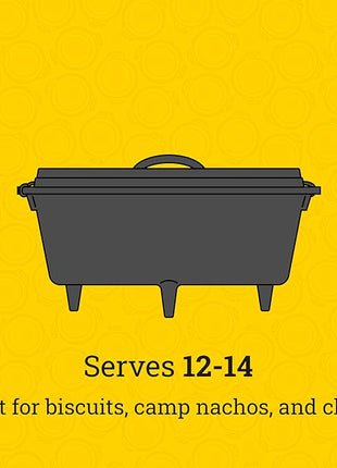 Lodge Boy Scouts of America Cast Iron Camp Dutch Oven, Pre-Seasoned, 6-Quart