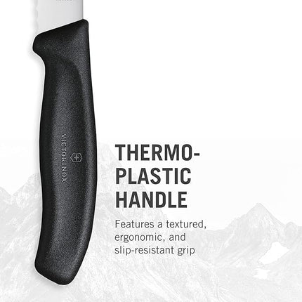 Victorinox Swiss Classic 8.25-Inch Bread Knife with Serrated Edge, Black