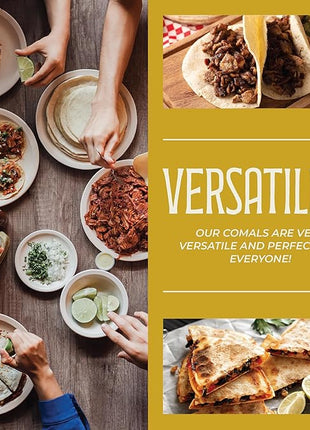 CONCORD Stainless Steel 3 Piece 22" Comal Cookware Set. Comales Discada Set