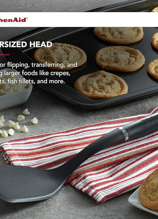 KitchenAid - KO001OHOBA KitchenAid Gourmet Large Solid Turner, one size, Matte Black