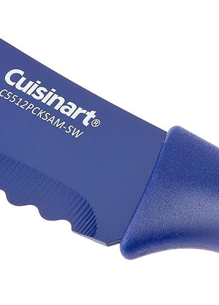 Cuisinart C55-12PCKSAM 12-Piece Ceramic Coated Stainless Steel Knives, Comes with 6-Blades and 6-Blade Guards, Color Coded to Reduce Risk of Cross Contamination, Jewel