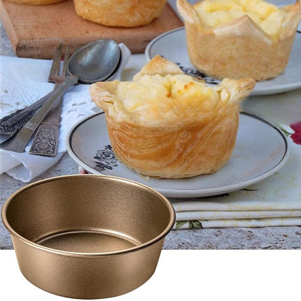 4 Inch Air Fryer Pan, Mini Pie Tart Tins, Jumbo Muffin Cupcake Mold 3PCS Non-Stick Hamburger Bun & Egg Baking Set, Individual Pazookie and Cake Pans for Air Fryers