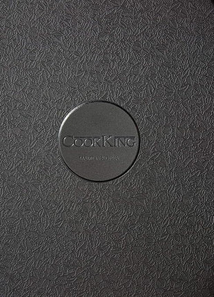 COOKKING - Master Grill Pan, Korean Traditional BBQ Grill Pan - Stovetop Nonstick Indoor/Outdoor Smokeless BBQ Cast Aluminum Grill Pan