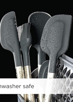 All-Clad Specialty Silicone Kitchen Gadgets Spatula Spoon Kitchen Tools, Kitchen Hacks Silver