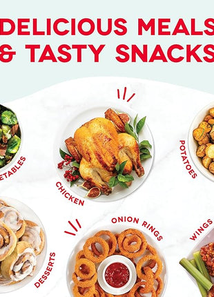 DASH Tasti-Crisp™ Electric Air Fryer Oven, 2.6 Qt., White – Compact Air Fryer for Healthier Food in Minutes, Ideal for Small Spaces - Auto Shut Off, Analog, 1000-Watt