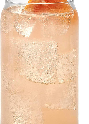 Libbey Can Shaped Beer Glass - 16 oz - 4 PACK w/ Pourer