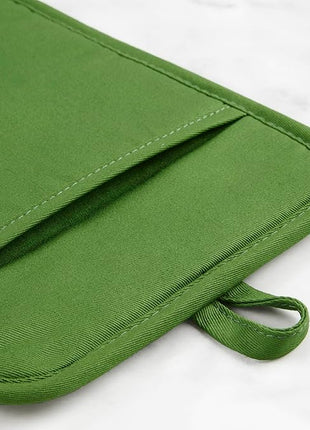 KitchenAid Ribbed Soft Silicone Pot Holder 2-Pack Set, Matcha, 7"x9"