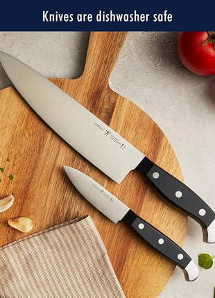 HENCKELS Premium Quality 12-Piece Statement Knife Set with Block, Razor-Sharp, German Engineered Informed by over 100 Years of Masterful Knife Making, Lightweight and Strong, Dishwasher Safe