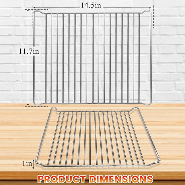 Air Fryer Rack for Cuisinart TOA-95 Air Fryer Convection Toaster Oven, 11.2''*10'' Air Fryer Stainless Steel Wire Rack Basket Tray Accessories Parts, Dishwasher Safes