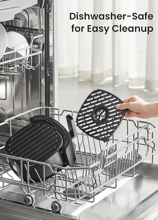 COMFEE' Compact 2.1 Quart Air Fryer with 12 Menu Options, Adjustable Timer & Temperature Control 180-400 degrees F, Dishwasher-Safe Nonstick Fry Basket