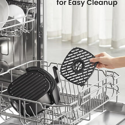 COMFEE' Compact 2.1 Quart Air Fryer with 12 Menu Options, Adjustable Timer & Temperature Control 180-400 degrees F, Dishwasher-Safe Nonstick Fry Basket