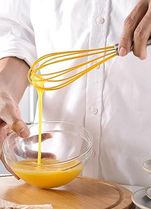 Silicone Spatula Set of 11 Kitchen Utensils with Iron Utensils Holder for Baking, Cooking, and Mixing,Cooking Spatulas Nonstick Cookware，Seamless and Flexible,Dishwasher Safe (Yellow)