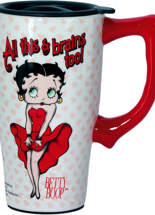 Spoontiques BETTY BOOP TRAVEL MUG, 18 ounces