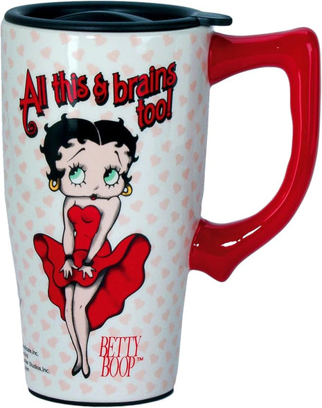 Spoontiques BETTY BOOP TRAVEL MUG, 18 ounces