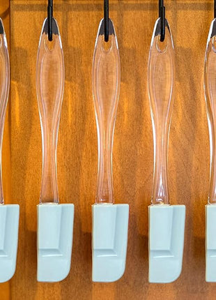 Mini Spatulas Set - 10 Piece Heat Resistant Silicone Spatula - Pro-Grade Multipurpose Kitchen Tool for Baking, Cooking, Mixing, and More - Non-Stick, Dishwasher Safe Bright and Small Spatula - Gray