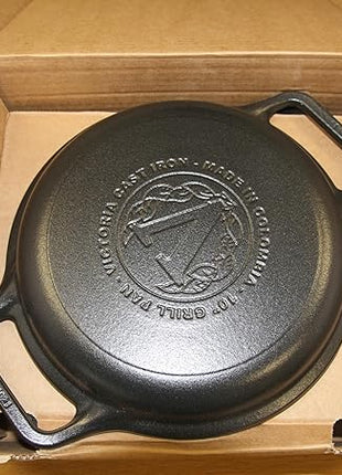 Victoria 6-Quart Cast Iron Combo Cooker, Combination Dutch Oven and Skillet, Made in Colombia, 2-Piece Set