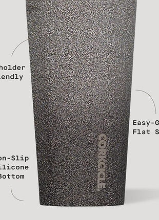 Corkcicle Classic Tumbler - Keeps Drinks Cold for 9 Hours & Hot for 3 - Triple-Insulated Stainless Steel - Holiday Tumbler Gift - 16 oz - Steel Shadow