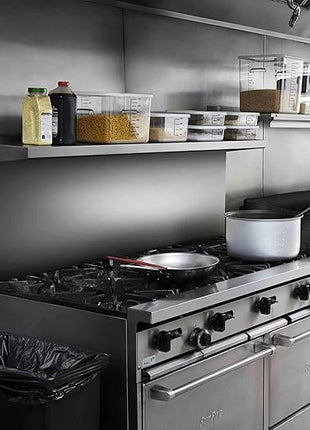 Rubbermaid Commercial Products High Heat Resistant Silicone Heavy Duty Spatula/Food Scraper 9.5-Inch 500°F Heat Resistant Red Handle for Baking/Cooking/Mixing Commercial Dishwasher Safe