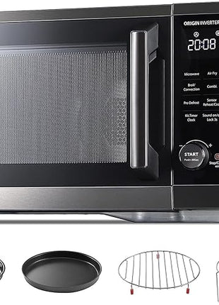 TOSHIBA Countertop Microwave Oven Air Fryer Combo, Inverter, Convection, Broil, Speedy Combi, Even Defrost, Humidity Sensor, Mute Function, 27 Auto Menu&47 Recipes, 1.0 cu.ft/30QT, 1000W