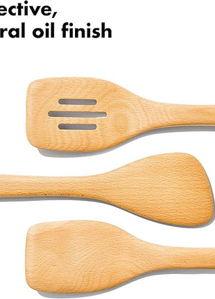 OXO Good Grips 3-Piece Wooden Turner Set