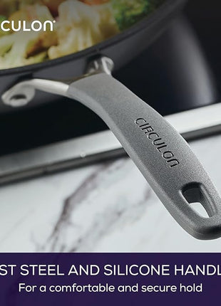 Circulon A1 Series with ScratchDefense Technology Nonstick Induction Stir Fry Pan, 13.25 Inch, Graphite