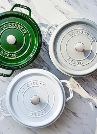 Staub Cast Iron Cocotte Made in France, 4-qt, Basil