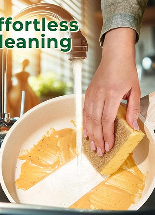 JUST PERFECTO Induction Pots Set - Pan Set with Lid - Induction Pots Set - Pots & Pans Set without PTFE and PFOA - Cookware Pot Set Induction 14Pcs (light beige)