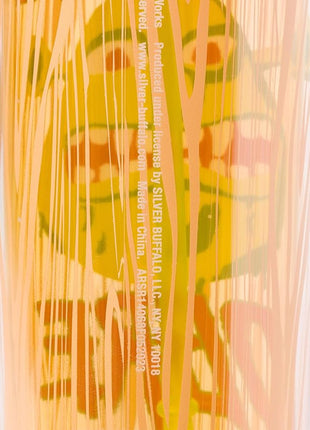 Silver Buffalo Shrek Beware Ogre Plastic Tall Cold Cup with Lid and Straw, 20 Ounces