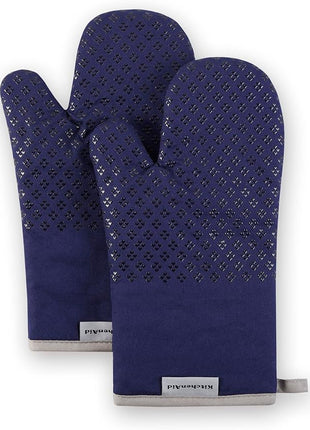 KitchenAid Asteroid Oven Mitt Set, 7"x12.5", Cobalt Blue, 2 Piece