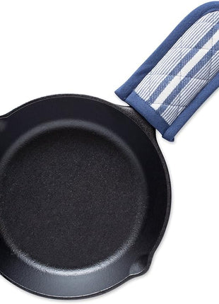 DII Double Strip Chef Kitchen Cooking & Baking Collection, Pan Handle Set, 6x3, French Blue, 3 Piece