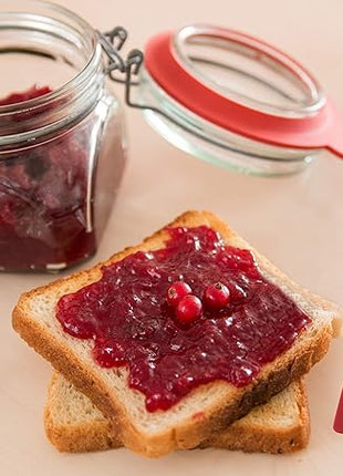 Farberware 5216385 Professional Heat Resistant Silicone Spatula with Wood Handle-Safe for Non-Stick Cookware, Set of 2, Red